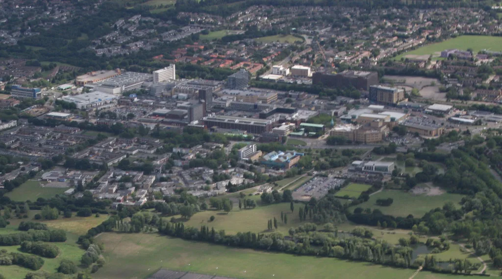 Basildon town centre. Only 13.2% of a Basildon council tax bill is spent by the borough council; Essex County Council takes 70.9%