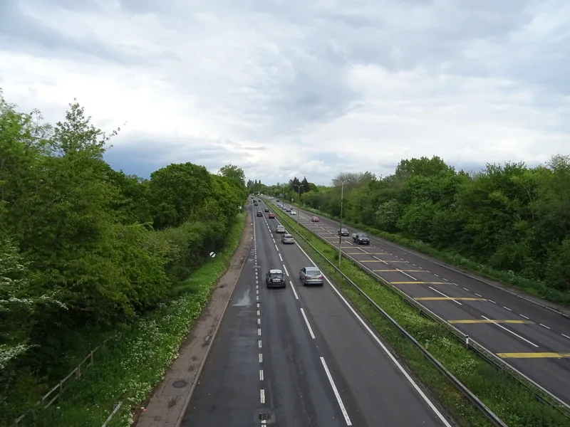 The A127 eastbound at Basildon